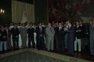 Audiência concedida pelo Presidente da República, Jorge Sampaio, à Delegação representante de Portugal nos Jogos Olímpicos de "Atlanta 96", a 4 de julho de 1996