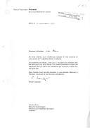 Carta do Presidente da Confederação Suíça, Pascal Couchepin, endereçada ao Presidente da República portuguesa, Jorge Sampaio, agradecendo a forma como foi recebido por ocasião da sua visita a Lisboa, em 1 de setembro de 2003.