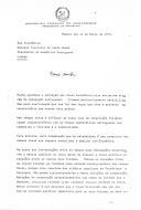 Carta assinada pelo Presidente da República Popular de Moçambique, Samora Moisés Machel, dirigida ao Presidente da República de Portugal, Costa Gomes, sobre as relações de cooperação e amizade entre os dois países.