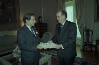 Audiência concedida ao Embaixador de Portugal na Argentina, Marcello Mathias, a 5 de novembro de 1997