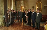 Audiência concedida pelo Presidente da República, Jorge Sampaio, aos participantes do curso de Formação para futuros diplomatas timorenses, a 15 de fevereiro de 2001