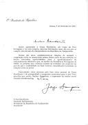Carta do Presidente da República, Jorge Sampaio, endereçada ao Presidente da República do Tadjiquistão, Emomali Rakhamonov, felicitando-o por ocasião dos 10 anos de independência do seu país e referindo a próxima presidência portuguesa da OSCE como oportunidade para "o aprofundamento do relacionamento bilateral".