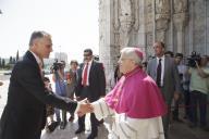 Deslocação do Presidente da República, Aníbal Cavaco Silva, ao Mosteiro dos Jerónimos por ocasião da Cerimónia de Entrada Solene na Diocese do novo Patriarca de Lisboa, a 7 de junho de 2013