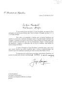 Carta do Presidente da República, Jorge Sampaio, dirigida ao Presidente da República Federativa do Brasil, Luiz Inácio Lula da Silva, endereçando-lhe convite para uma visita de Estado a Portugal, nos dias 10, 11 e 12 de julho de 2003