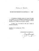Decreto que fixa a data das eleições presidenciais para 14 de janeiro de 2001.