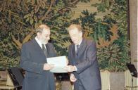 Deslocação do Presidente da República, Jorge Sampaio, ao Hotel Ritz, por ocasião da Sessão Solene de Entrega dos Prémios Secil de Arquitetura 2000, a 28 de novembro de 2000