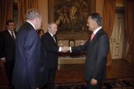 O Presidente da República, Aníbal Cavaco Silva, recebe em audiência o Presidente da Comissão Executiva e CEO do Grupo Solvay, Christian Jourquin, a 18 de setembro de 2009