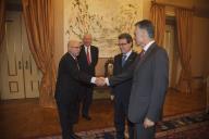 O Presidente da República, Aníbal Cavaco Silva, recebe em audiência o Presidente da Generalitat da Catalunha, Artur Mas, a 10 de julho de 2012