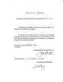 Decreto que ratifica a Convenção relativa à Criação de uma Agência Especial Europeia (ESA), assinada em Paris em 20 de maio de 1975.