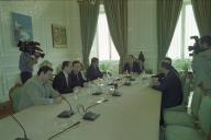 Audiência concedia pelo Presidente da República, Jorge Sampaio, a uma delegação do Partido Socialista, a 7 de julho de 1999