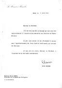 Carta da Primeiro Ministro de França, Edith Cresson, endereçada ao Presidente da República, Mário Soares, agradecendo mensagem recebida por ocasião da sua nomeação.
