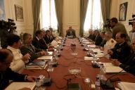 O Presidente da República, Aníbal Cavaco Silva, preside, pela primeira vez desde que iniciou o seu mandato, ao Conselho Superior de Defesa Nacional, que se reuniu no Palácio de Belém, a 22 de maio de 2006