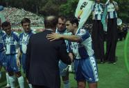 Deslocação do Presidente da República, Jorge Sampaio, ao Estádio Nacional, onde assiste à Final da Taça de Portugal, a 24 de maio de 1998