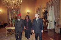 O Presidente da República e Senhora de Jorge Sampaio oferecem um jantar em honra do Presidente da República da Guiné-Bissau e Senhora de Kumba Ialá, a 9 de março de 2000