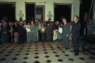 Visita dos alunos do 1º ano da Faculdade de Direito de Lisboa, da Cadeira de Direito Constitucional, ao Palácio de Belém, a 24 de maio de 1999