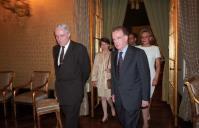 O Presidente da República e Senhora de Jorge Sampaio, oferecem um jantar, no Palácio de Belém, em honra do Presidente da Confederação Helvética, Flávio Cotti, a 18 de junho de 1998