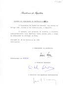 Decreto de nomeação do ministro plenipotenciário Luis Martinez Pazos Alonso para exercer o cargo de Embaixador de Portugal em Bona [RFA]. 