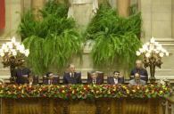 O Presidente da República, Jorge Sampaio, preside à Sessão Solene Comemorativa do XXVIII aniversário do 25 de Abril e à Abertura da IX Legislatura, na Assembleia da República, a 25 de Abril de 2002