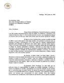 Carta do Presidente chileno, Eduardo Frei Ruiz-Tagle, dirigida ao Presidente da República, Jorge Sampaio, sugerindo que a questão da entrada no novo Milénio e as graves consequências ao nível dos sistemas informáticos seja integrada na agenda de trabalho da VIII Cimeira Ibero-americana de Chefes de Estado e do Governo a ter lugar na cidade do Porto, nos dias 17 e 18 de outubro de 1998.