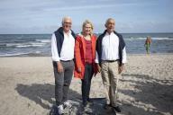 A convite do Presidente alemão, Frank-Walter Steinmeier, o Presidente da República Marcelo Rebelo de Sousa faz um passeio a pé pela marginal da estância balnear de Warnemünde, em Rostock, no início do último dia da Visita Oficial à Alemanha, a 9 de agosto de 2019