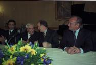 Deslocação do Presidente da República, Jorge Sampaio, ao Palácio Nacional de Queluz, onde entrega o Prémio Pessoa 1997 ao escritor José Cardoso Pires, a 18 de março de 1998