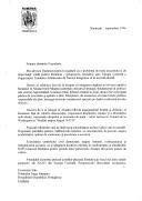 Carta de Ion Illiescu, dirigida ao Presidente da República Portuguesa, Jorge Sampaio, relativa à questão da integração da Roménia na Organização do Tratado do Atlântico Norte [OTAN/NATO].
