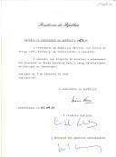 Decreto de nomeação do embaixador Rui Fernando de Meira Ferreira para exercer o do cargo de Embaixador de Portugal em Copenhaga [Dinamarca].