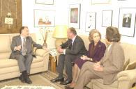O Presidente da República e Senhora de Jorge Sampaio oferecem um almoço aos Reis de Espanha, na sua casa particular, a 5 de dezembro de 2002