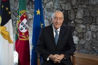 O Presidente da República, Marcelo Rebelo de Sousa, dirige uma mensagem de Ano Novo aos Portugueses a partir da ilha do Corvo na Região Autónoma dos Açores, a 1 de janeiro de 2020