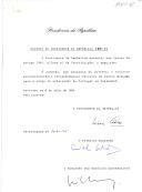 Decreto de nomeação do ministro plenipotenciário Fernando Manuel Oliveira de Castro Brandão para exercer o cargo de Embaixador de Portugal em Islamabad [Paquistão]. 