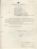 Convocatória (Minuta) para a Reunião do Conselho Superior da Defesa Nacional, a realizar no Palácio de S. Bento, pelas 16.00 horas do dia 15 de Fevereiro de 1974