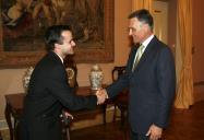 Audiência concedida pelo Presidente da República, Aníbal Cavaco Silva, ao ex-piloto de Fórmula 1 Pedro Lamy, a 7 de fevereiro de 2007