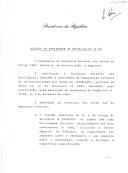 Decreto de ratificação do Protocolo relativo aos Privilégios, Isenções e Imunidades da Organização Europeia de Telecomunicações por Satélite (EUTELSAT), aprovado, para ratificação, pela Resolução da Assembleia da República n.º 10/95.