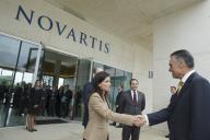 O Presidente da República, Aníbal Cavaco Silva, está presente na inauguração da sede do Grupo Novartis, em Oeiras, a 5 de fevereiro de 2014