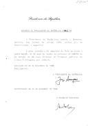 Decreto que revoga, por indulto, a pena acessória de expulsão do País aplicada a Catio Baldé, no Processo nº 296/93 da 2ª Secção da 6ª Vara Criminal do Tribunal Judicial de Lisboa. 