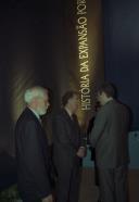 O Presidente da República, Jorge Sampaio, assiste ao lançamento do livro "História da Expansão Portuguesa", de Kirti Chaudhuri e Francisco Bethencourt, no Mosteiro do Jerónimos, a 31 de março de 1998