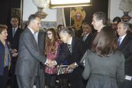 O Presidente da República, Aníbal Cavaco Silva, preside ao encontro da Associação Empresários Pela Inclusão Social (EPIS), no Palácio de Belém, a 21 de fevereiro de 2013 