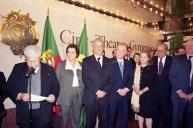 O Presidente da República Jorge Sampaio inaugura, com o Presidente da República Federativa do Brasil, a Exposição "Juscelino Kubitschek de Oliveira, no Espaço Chiado, a 12 de novembro de 2002