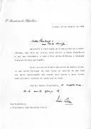 Carta do Presidente da República, Mário Soares, endereçada ao Presidente da Guiné-Bissau, João Bernardo Vieira, saudando-o por ocasião da realização do Primeiro Rallye Lisboa-Bissau.