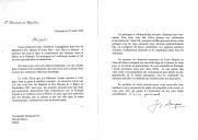 Carta do Presidente da República, Jorge Sampaio, endereçada ao Rei Mohamed VI de Marrocos, convidando-o para uma visita de Estado a Portugal, ao longo do ano 2000.