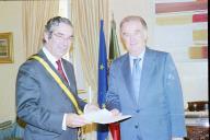 Audiência concedida pelo Presidente da República, Jorge Sampaio, ao Embaixador de Portugal em Nova Deli, Joaquim Ferreira Marques, a 23 de outubro de 2002