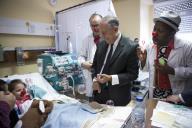 O Presidente da República Marcelo Rebelo de Sousa visita o Hospital Dona Estefânia, em Lisboa, acompanhado com a Operação Nariz Vermelho, no ano em que esta unidade hospitalar celebra o 140.º Aniversário, a 20 de novembro de 2017