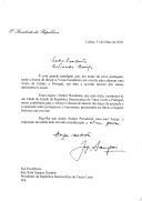 Carta do Presidente da República, Jorge Sampaio, dirigida ao Presidente da República Democrática de Timor Leste, Kay Rala Xanana Gusmão, convidando-o para uma visita de Estado a Portugal, em data a acordar pelos canais diplomáticos.