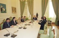 Audiência concedida pelo Presidente da República, Jorge Sampaio, a uma delegação do Partido Socialista, a 11 de julho de 2000