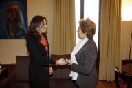 A Dra. Maria Cavaco Silva recebe em audiência, a Senhora Embaixatriz da Áustria, Dra. Joana Daniel Wrabetz, a 4 de novembro de 2009