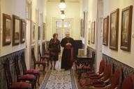 A Dra. Maria Cavaco Silva participa, na Nunciatura Apostólica, em Lisboa, na receção que assinala o 6º aniversário do Pontificado de Sua Santidade o Papa Bento XVI., em Lisboa, a 19 de abril de 2011