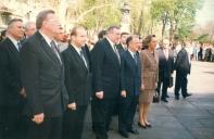 O Presidente da República, Jorge Sampaio e Maria José Ritta, por ocasião da sua visita a Odessa.