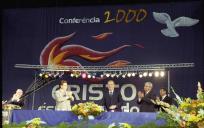 O Presidente da República, Jorge Sampaio, preside à sessão de encerramento da Conferência 2000, no Pavilhão Atlântico, Parque das Nações, a 25 de junho de 2000