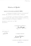 Decreto de exoneração do ministro plenipotenciário Rui Manuel Pereira Goulart de Ávila do cargo que exercia como Embaixador de Portugal em Camberra [Austrália].