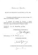 Decreto que nomeia, sob proposta do Governo, o ministro plenipotenciário de 1.ª classe, Fernando Manuel de Mendonça Oliveira Neves, para o cargo de Embaixador de Portugal em Luanda [Angola].